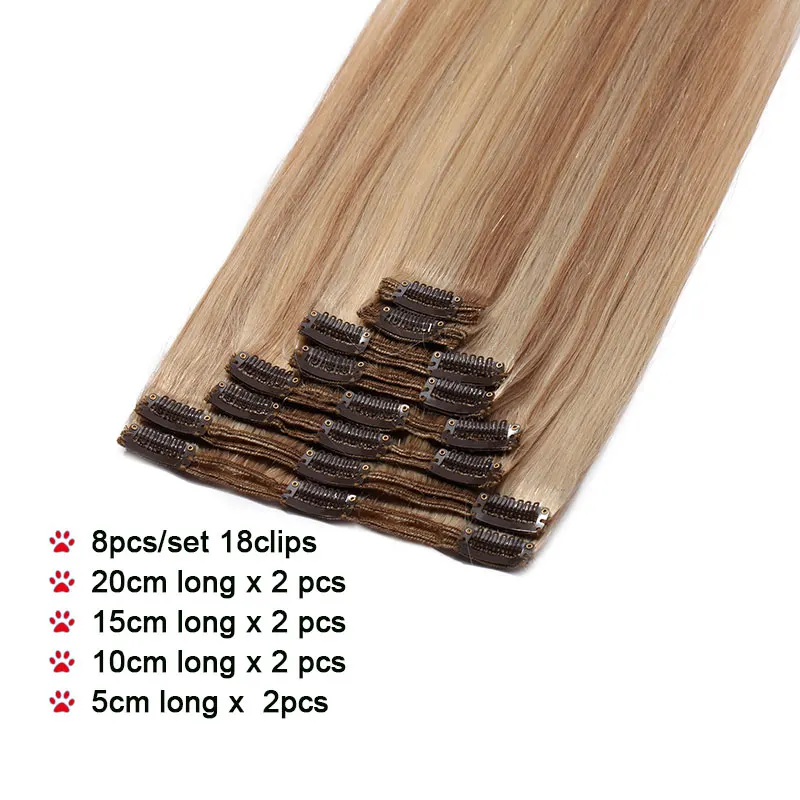 SEGO 110g 170g прямолинейный скрепка в Пряди человеческих волос для наращивания волосы