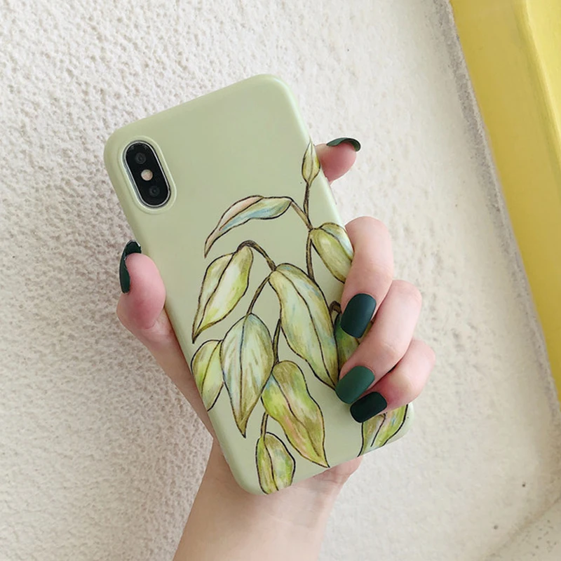 Lovebay популярный винтажный свежие банановые Чехлы для телефона с листом iPhone XS Max XR X