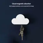 Облако держатель ключей в форме Творческий дом для хранения вешалка держатель Магнитный Магнитная цепочка для ключей настенный держатель украшения подарок магнитные крюки