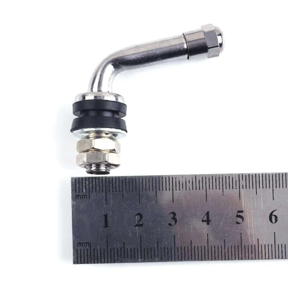 4 шт. 90 градусов угловой Болт-в бескамерная автомобильная шина хромирующий