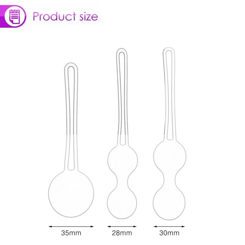 Безопасный силиконовый умный тренажер для укрепления мышц влагалища шарик