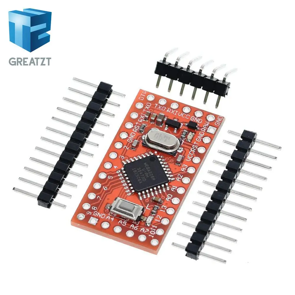 GREATZT ATMEGA328P Pro Mini 328 ATMEGA328/ ATMEGA168PA AU 5 В/16 МГц ATMEGA328 3 В 8 для Arduino|pro mini|module 5vlot lot |