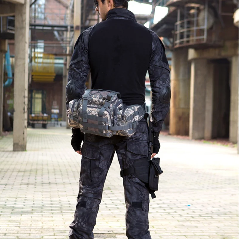 

Multifunctional Outdoor Tactical Backpack Straddle Bag Camouflage Tactical Camera Horse Riding Mountaineering Bag Package m