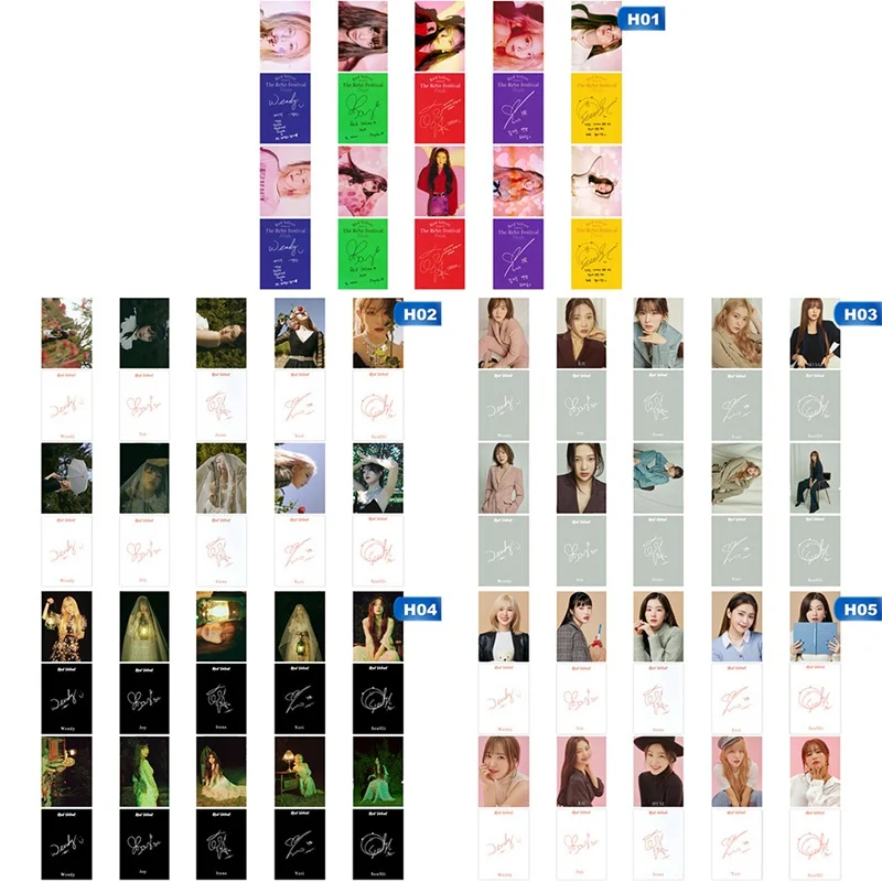 Новинка 10 шт./компл. KPOP красная бархатная Фотокарта альбом бумажные карты