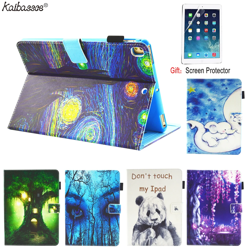 

KAIBASSCE Tablet Case For iPad 5 6 Air 1 2 9.7 inch 2017 2018 Fashion Painted TPU Case for iPad Mini 1 2 3 4 5 7.9 inch