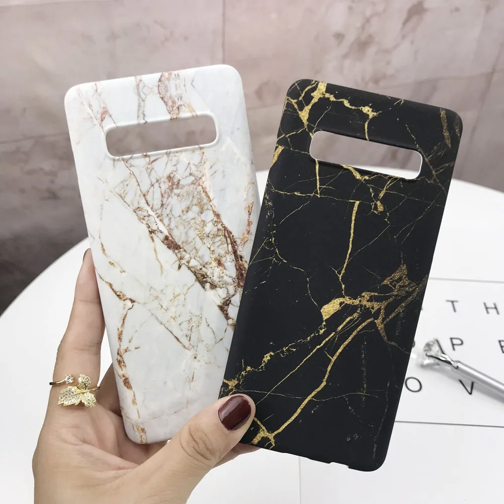 Ультра-тонкий Мрамор телефон чехол s для samsung Galaxy S10 S9 S8 Примечание 10 плюс S10E Note 8 9 S7 Edge Чехол Жесткий PC Матовая накладка на заднюю панель