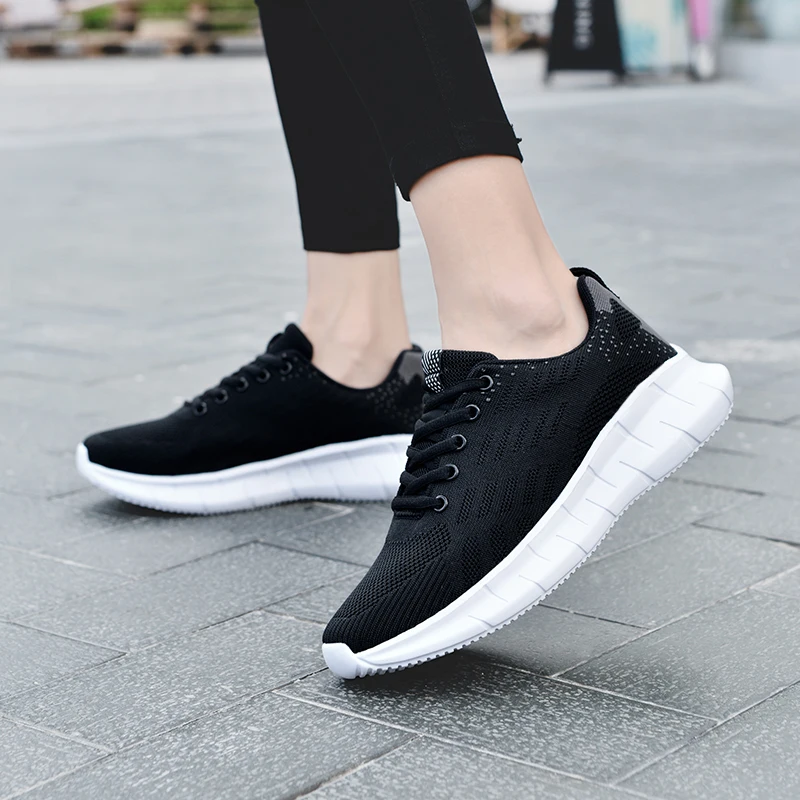 

Женские сетчатые кроссовки, повседневная обувь на плоской подошве, размер 41, 2021