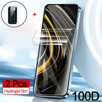 hydrogel film camera glass for poco x4 pro 5g screen protector poko m3 x3 x4 nfc f2 f 4 xiaomi poco f4 gt hidrogel poko m4 pro