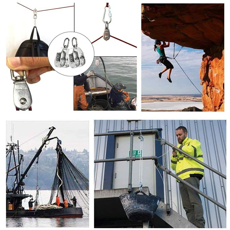 Лидер продаж цельнокроеное платье M32 шкив блока в Нержавеющая сталь 304 лифтинг