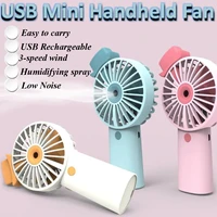 multi function mute mini handheld fan baby trolley fan student desk fan with 3 speed adjustable wind speedbluepinkyellow