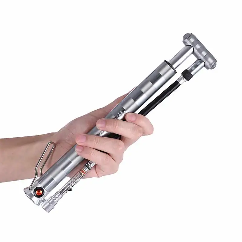 

Portable Mini Bike Pump Bicycle Tyre Inflator With Barometer Hand Pump Schrader Presta Valve Instrument Accessory Tyre Inflator