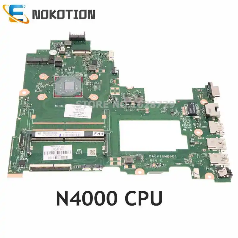 

NOKOTION L15264-601 L15264-001 L15264-501 DA0P1GMB6D0 DA0P1GMB6D1 For HP 14-BS 246 G6 Laptop Motherboard N4000 CPU DDR4