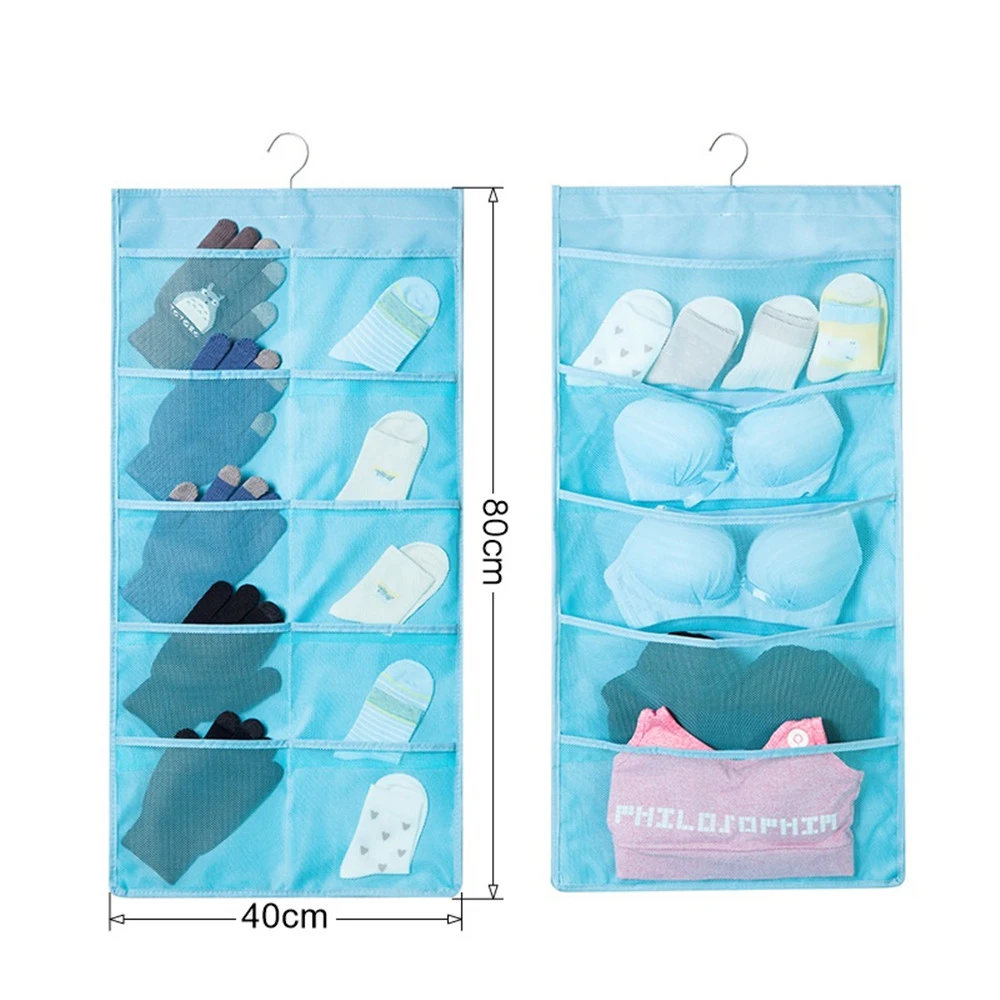 Большая подвесная сумка-Органайзер для хранения нижнего белья конфетных цветов