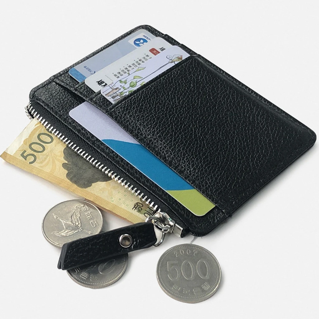 Aelicy 2020 Small Mini Travel PU Leather Bank Business Id Card Holder Wallet Case For Men Women With Window Female T17 | Багаж и сумки