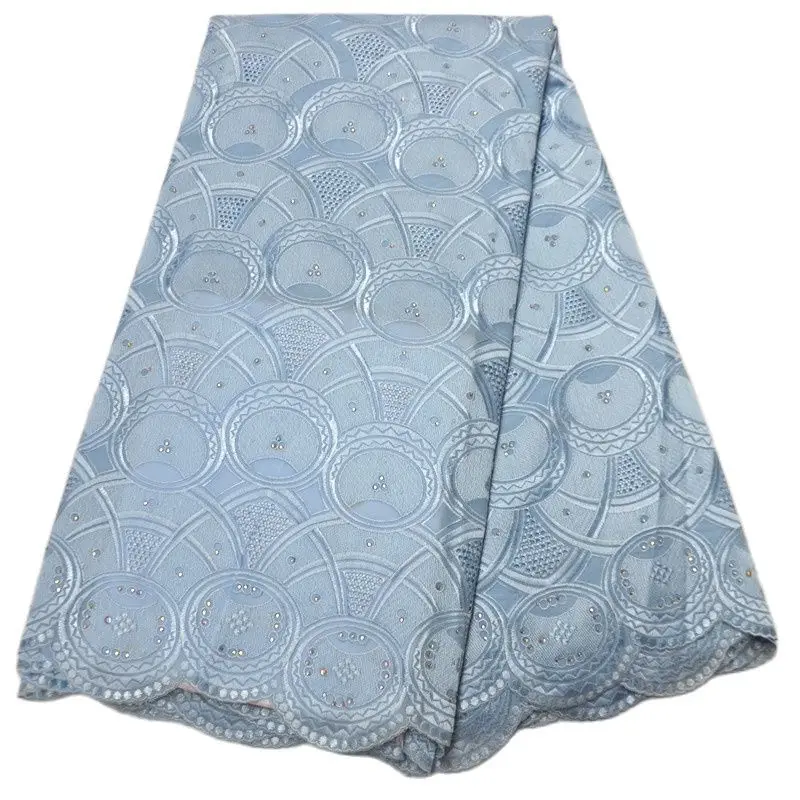 5 ярдов 100% хлопковое кружево швейцарская вуаль Высококачественная африканская