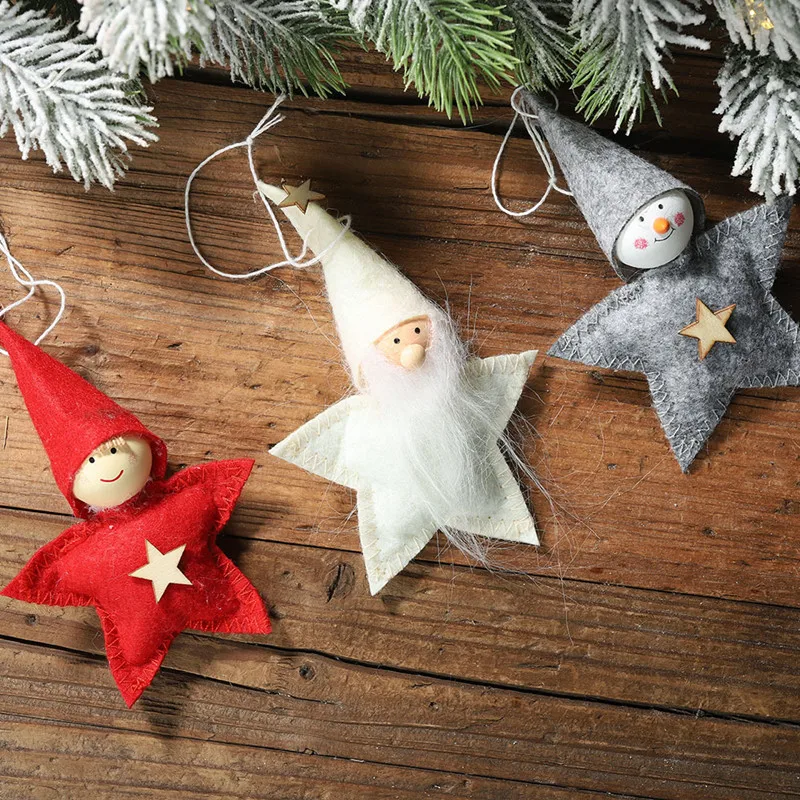 Noel Рождество Девочка Мальчик Куклы Орнамент с рождественской елкой Navidad Noel Deco рождественские украшения для дома год подарок для детей