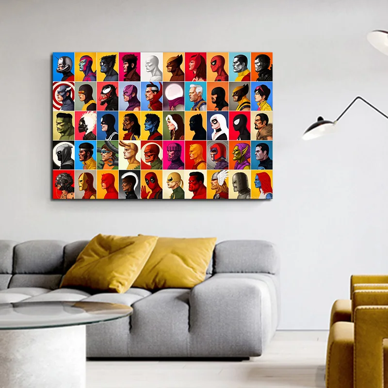 Настенные картины Marvel comics постер холст настенное художественное изображение для