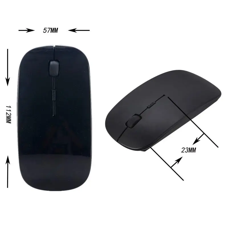 2 4G 1600 dpi беспроводная мышь Bluetooth 5 0 Бесшумная Двухрежимная двойная перезаряжаемая