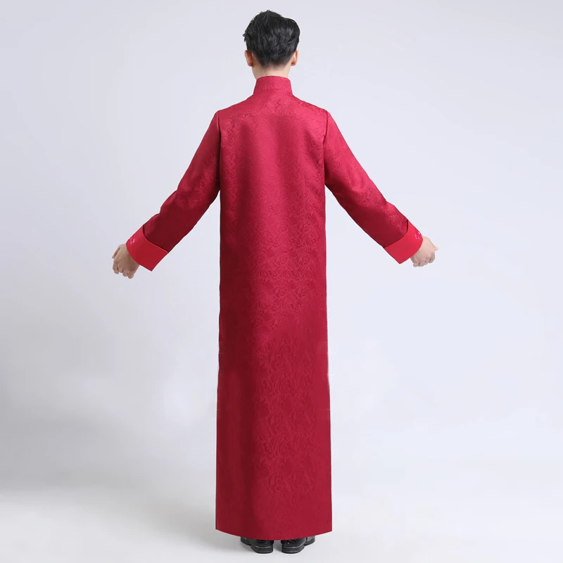 Традиционный мужской вышитый Qipao древний стиль Изысканный Мужской жених