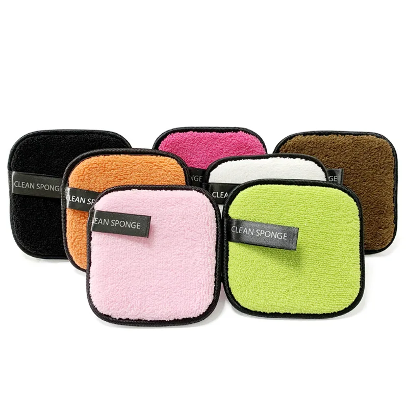 

Reusable Microfiber Facial Makeup Remover Pads Double Layer Face Cleansing Towel Art Cloth Cotton Wipe Tool