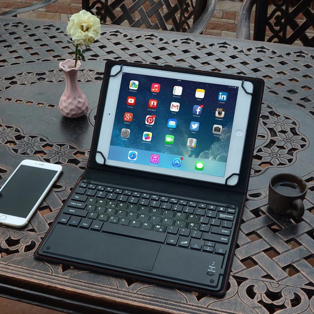 9-10 1 дюймов Магнитный Съемный Bluetooth-чехол для планшета клавиатура iPad Huawei Samsung Lenovo