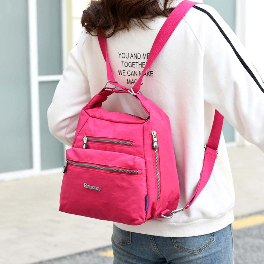 

Fashion Women Solid Color Backpacks Shoulder Crossbody Bag Casual Ladies Small Handbags Knapsacks