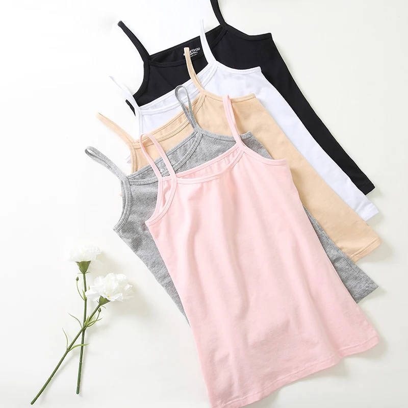 

3pc/lot Women Casual Summer Camisole ladies tank tops for women Combed cotton camisoles & tank women vest female vest for girls