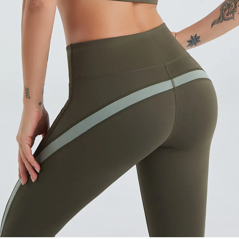 

2021 Yoga Pants for women's High Waist Hip Lifting tights quick drying Naked Feeling Fitness Pants Leggings Women