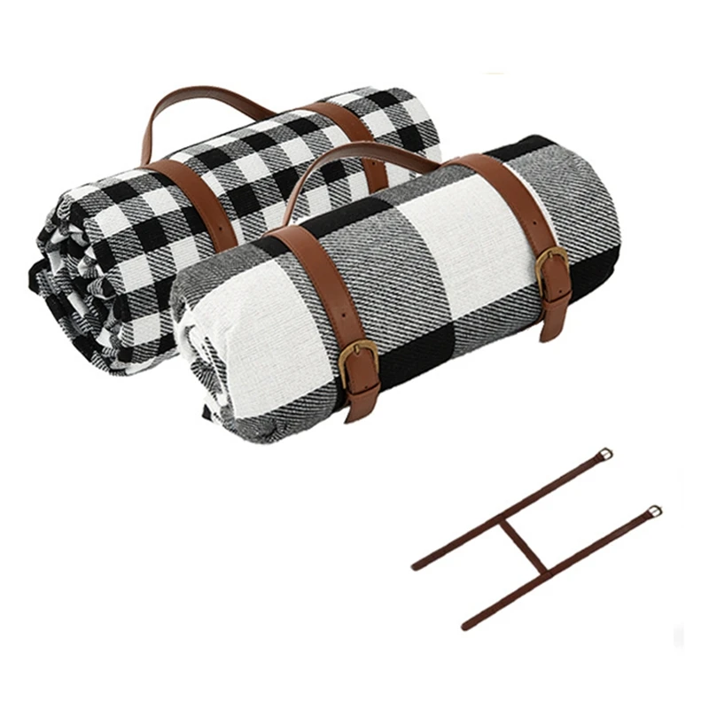 

Outdoor Foldable Plaid Picnic Mat Fashion Waterproof Thicken Pad Breathable Soft Portable Camping Travel Beach Blanket 150x200cm