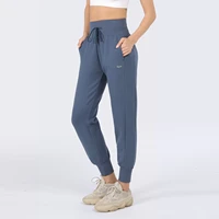 women sports pants jogging sweatpants women gym sports pants gray jogger high waist drawstring sweat casual trousers for female
