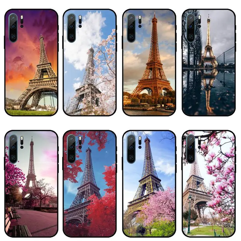 

Romantic Paris Eiffel Tower landmark Phone Case For Huawei honor Mate 10 20 30 40 i 9 8 pro x Lite P smart 2019 Y5 2018 nova 5t
