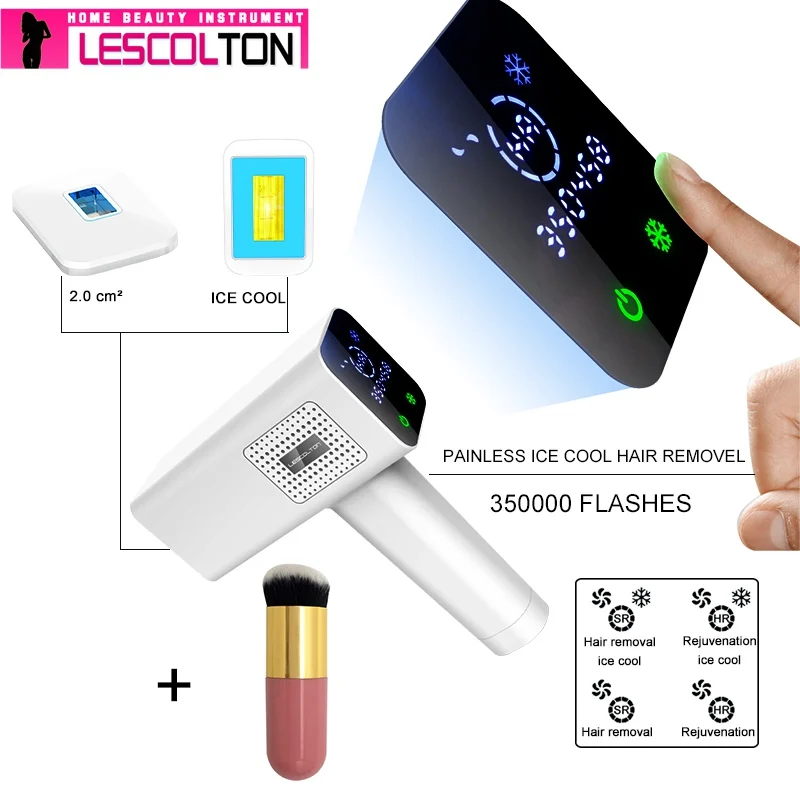 Icecool 4in1 Lescolton 6в1 5в1 4в1 IPL лазерная Машинка для удаления волос лазерный эпилятор постоянный Депилятор Электрический 1900000 импульсный - Цвет: Icecool 4in1