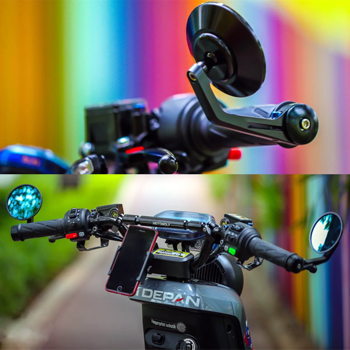 

Handlebar Round Mirrors Cnc Aluminum Alloy for Niu N1/n1s/m1/u1/m+