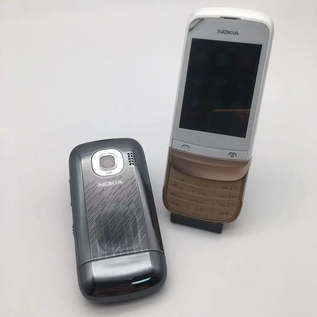 nokia c2 02 refurbished unlocked original c2 02 unlocked nokia c2 02 single sim card mobile phone one year warranty refurbished free global shipping