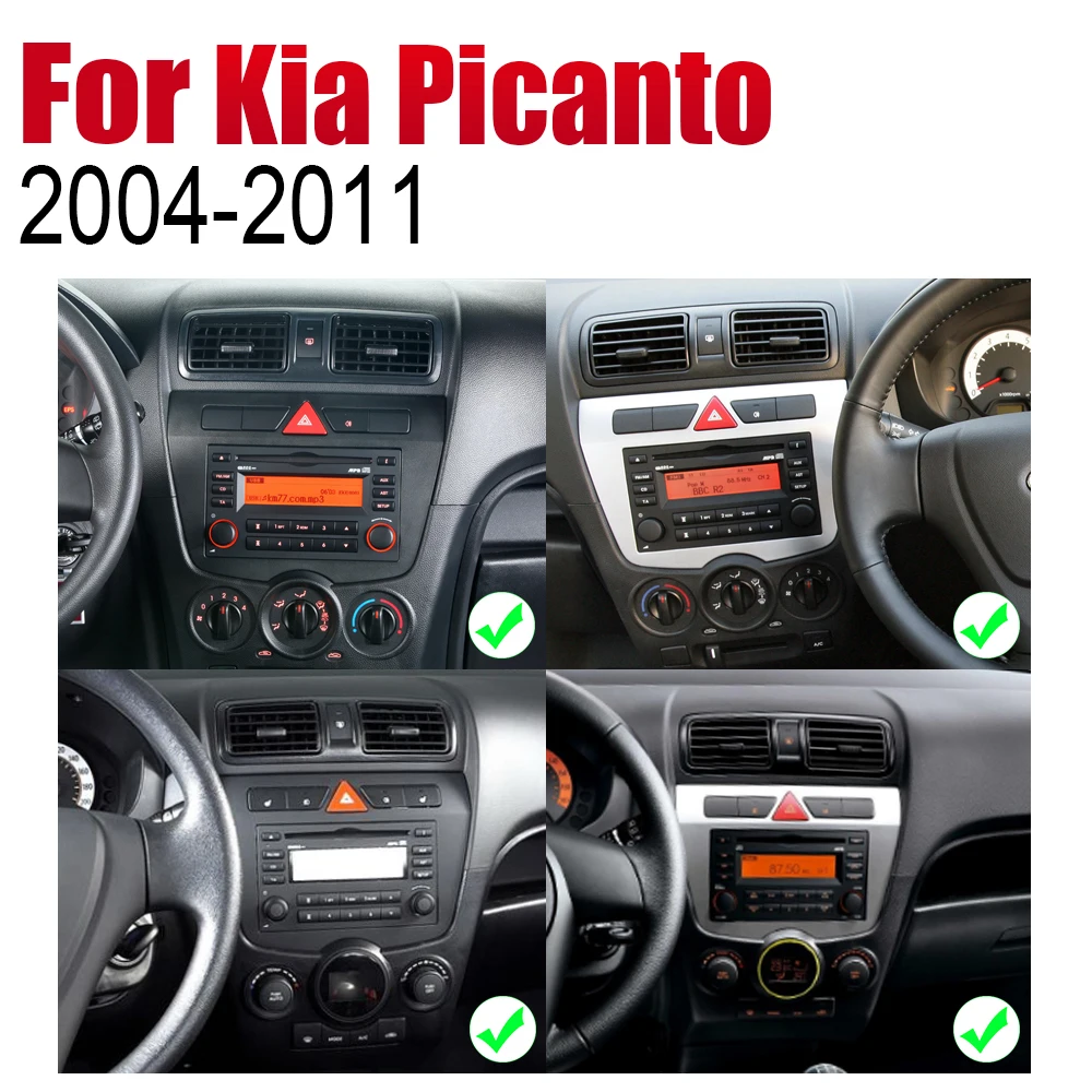 Автомагнитола ZaiXi 2 Din автомобильный DVD на основе Android для Kia Picanto Morning 2004 2005 2006 2007 2008