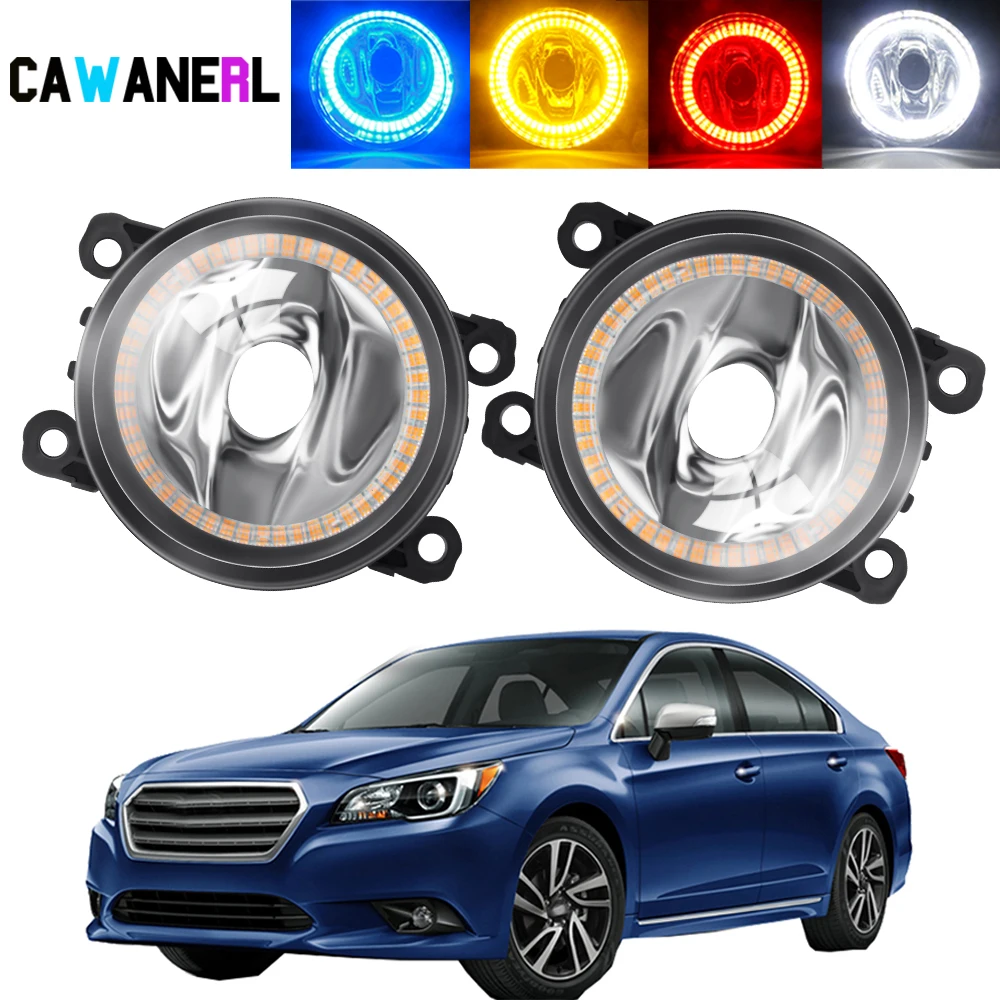 2 X Противотуманные фары Angel Eye в сборе для Subaru Legacy 2010-2018 автомобильный передний