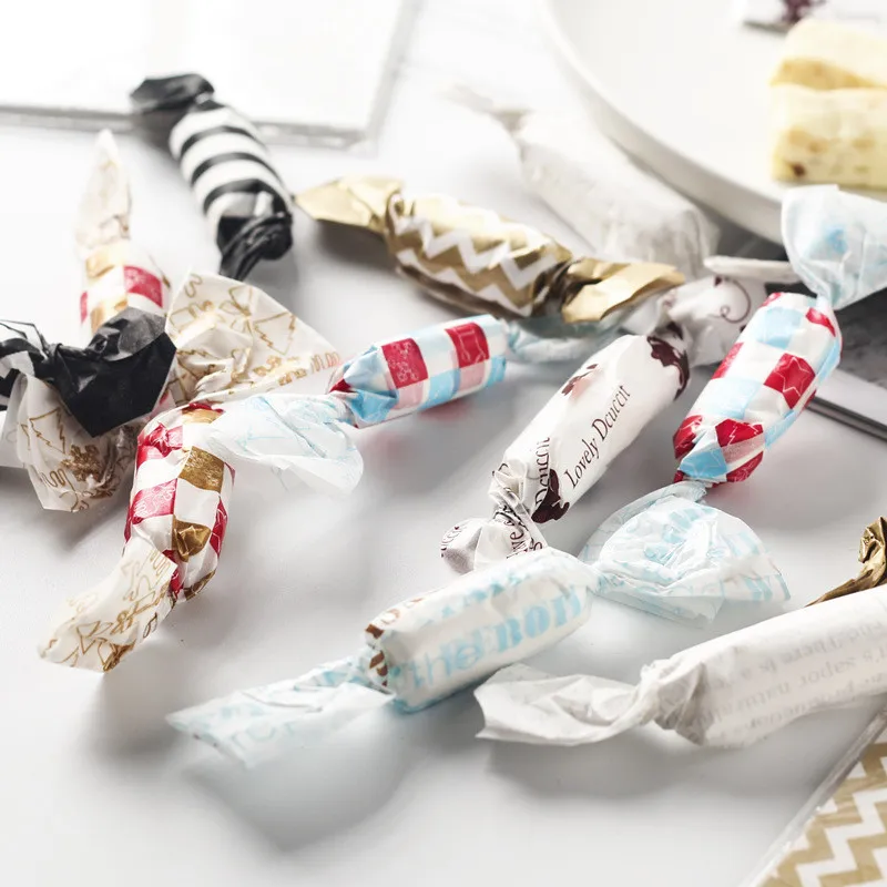 100 шт упаковка для выпечки нуга оберточная бумага свадебных конфет обертки чая