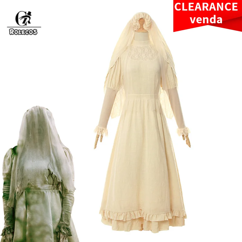 ROLECOS Женский костюм на Хэллоуин Curse of La Llorona косплей фильм ужасов The Weeping Woman