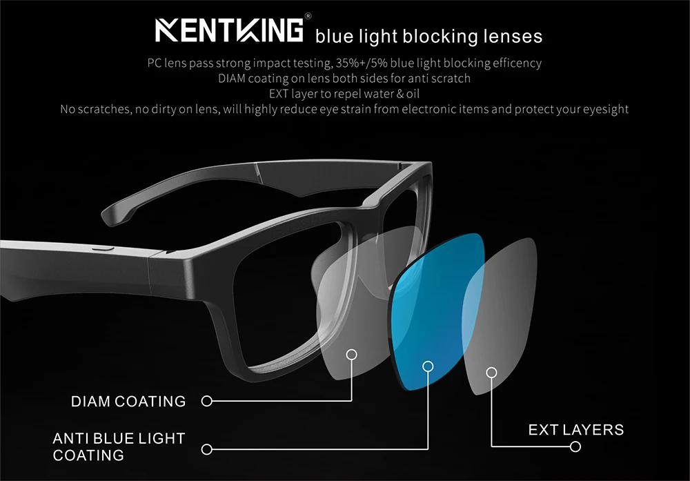 K18 Портативный Универсальный Водонепроницаемый умный Bluetooth Вызов Bluetooth музыка может быть оснащен анти-синими линзами поляризованные солнцезащитные очки
