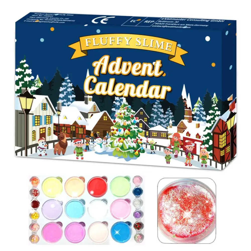 Calendario de cuenta atr&aacute;s para La Navidad, caja de regalo de vacaciones para ni&ntilde;os, regalos de Navidad, 24 Uds.-0