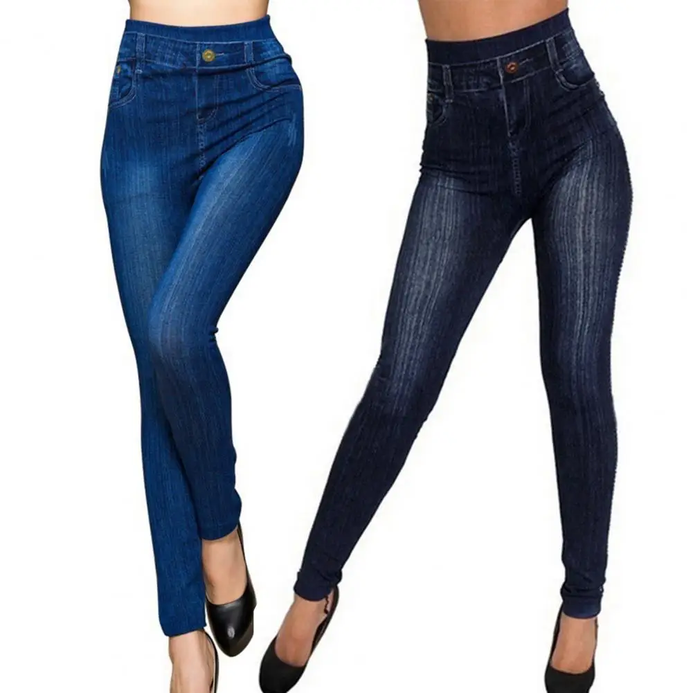 

Skin-friendly Fashion Elastic Skinny Denim Women Jeans Tights Leggings All-match for Work