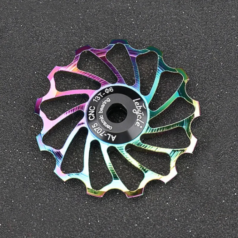 

MTB Mountain Road Bike Bicycle Colorful 11T 13T 7075 Aluminum Alloy Ceramic Rear Derailleur Pulley Roller Cycling Accessories
