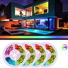 1-5 м Светодиодная лента DC12V Гибкая RGB 5050 2835 лента SMD Диодная Рождественская гостиная стена праздничное украшение светильник
