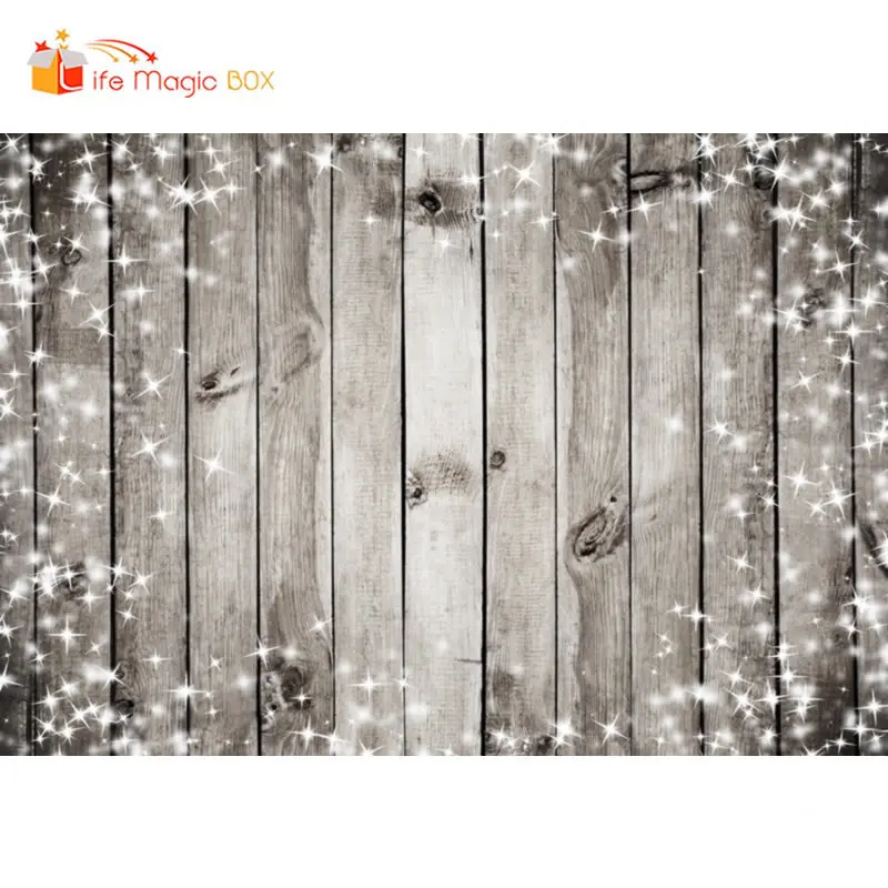 LIFE MAGIC BOX Фото фон снежинка серый деревянный Рождественский для фотосъемки
