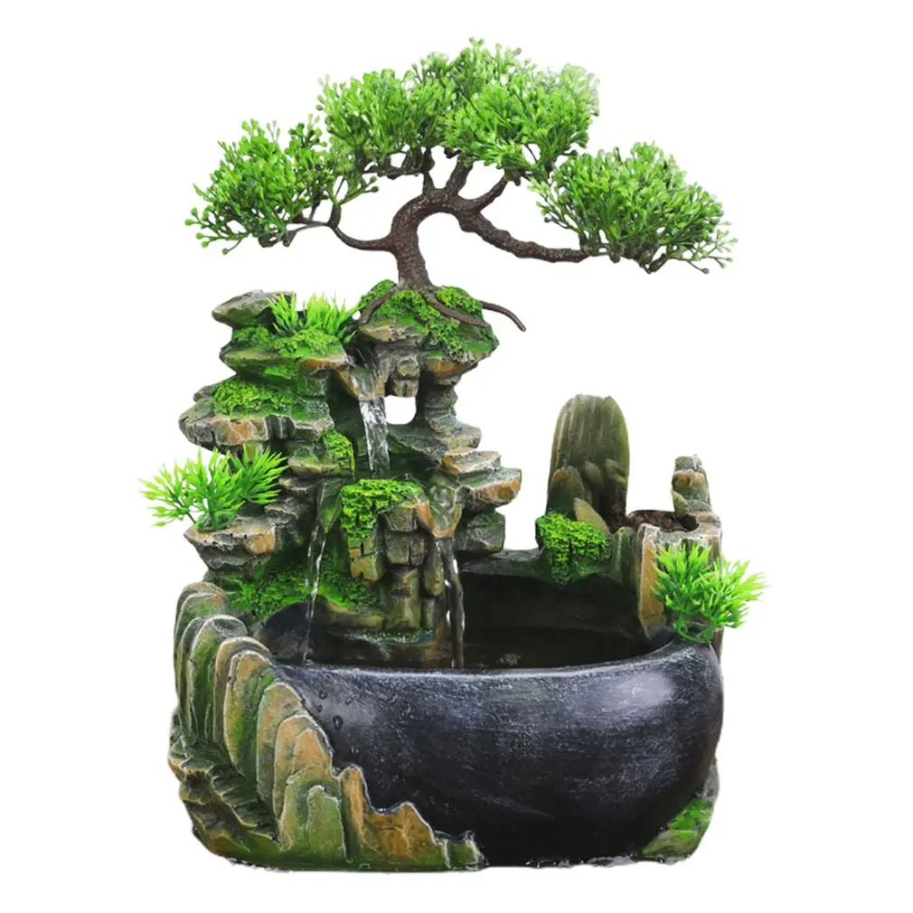 

Feng Shui Business Office Table Wealth Office Table Ornaments Office Floating Waterfall Fountain With 3 Lights