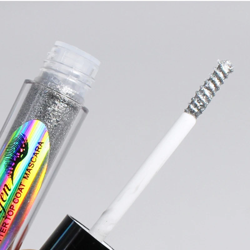 

Diamond glitter mascara quick dry water drop makeup long lasting waterproof curling thick shiny eyelash mascara