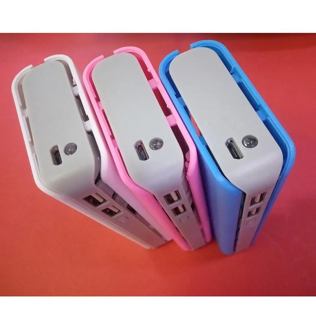 Без сварки двойной usb зарядная коробка портативный Банк питания съемный