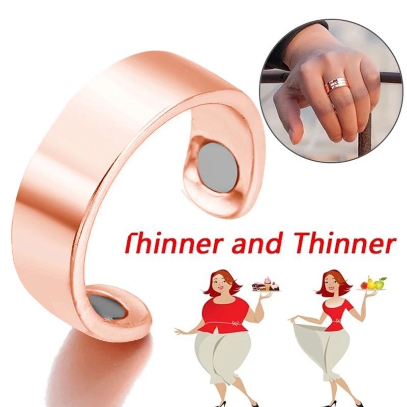 

Magnetic Slimming Rings Natural Fat Burning Slimming Ring Magnetic Stimulation Acupoint Burning Fat Slimming Body Health Care