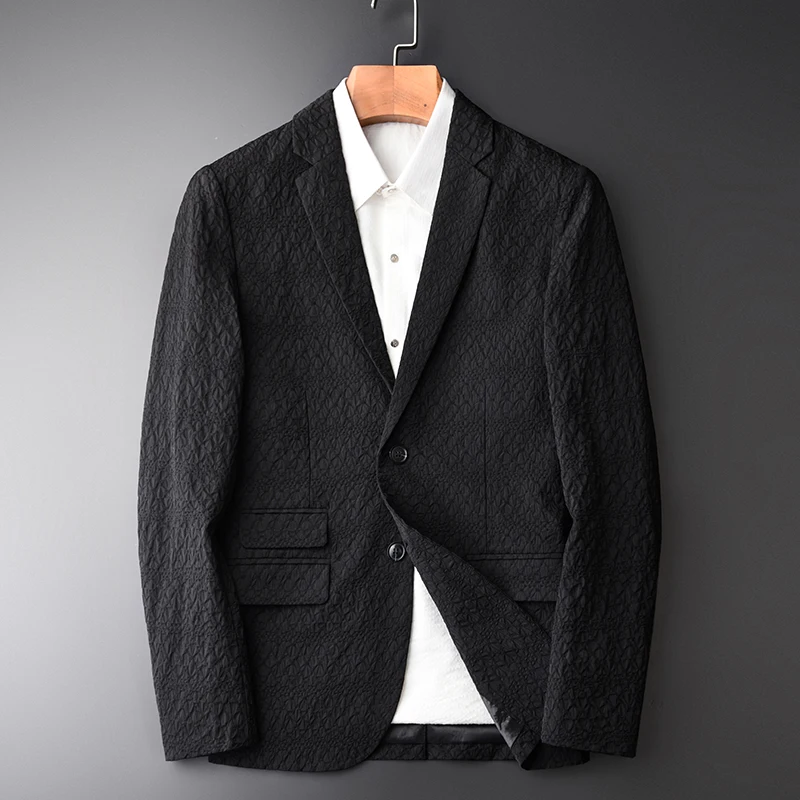 

Quality Male Hight Fashion Casual Black And Jackets Men Plus Size 4xl New Arrival Blazer Masculino Slim Fit