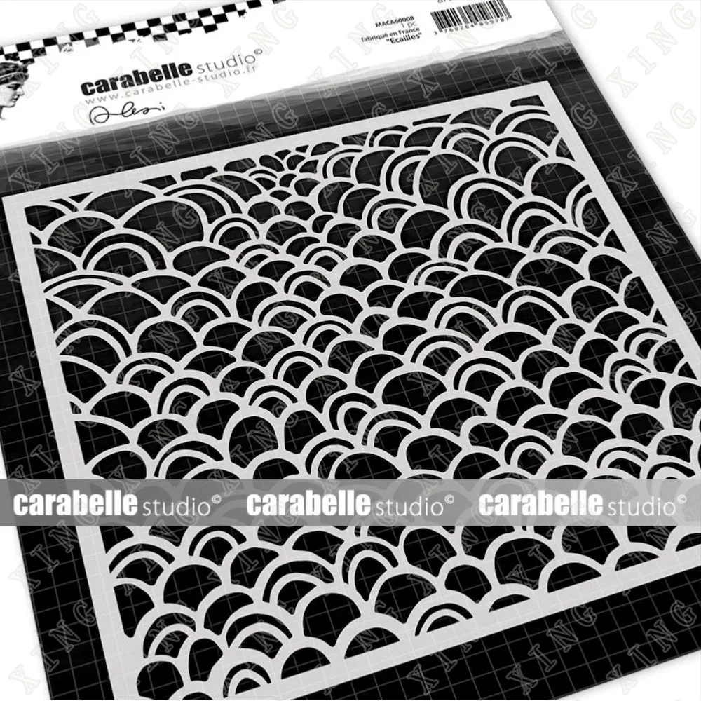 

New Scales Square Mask Diy Layering Stencils Painting Scrapbook Coloring Diary Embossing Album Decorative Paper Card Hot Sale